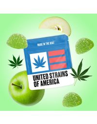 15mg Sour Apple Delta 9 THC Gummies